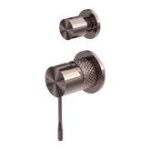 Opal Wall Shower Bath Mixer W/Divertor (Less Plate) Brushed Bronze